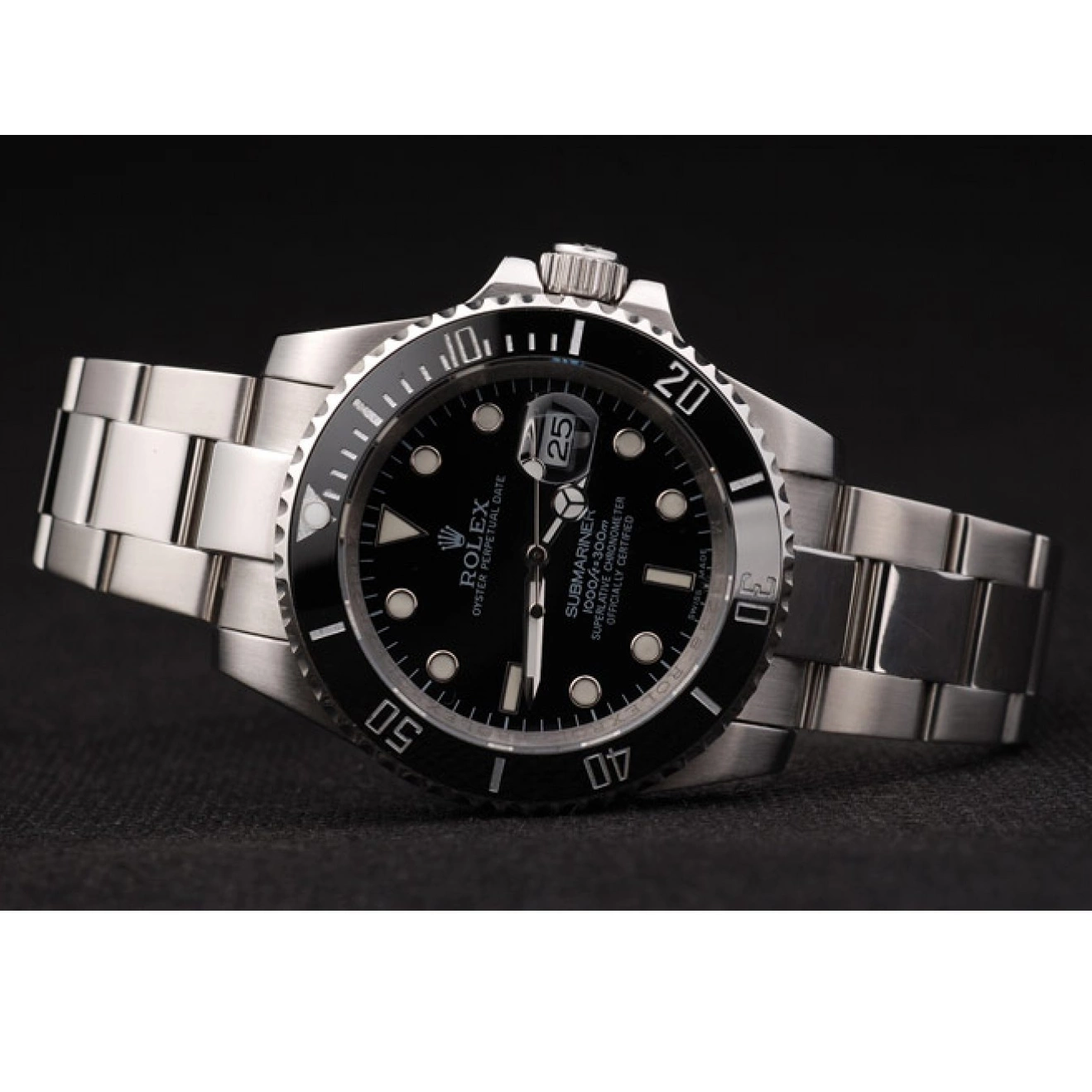 Good copy rolex watches Black Rolex Bezel Ceramic 98235 Black Dial Submariner 0816